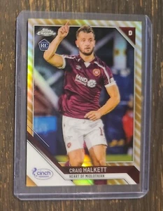 2021-22 Topps Chrome SPFL Craig Halkatt RC Gold #/75 Heart Of Midlothian - Picture 1 of 2