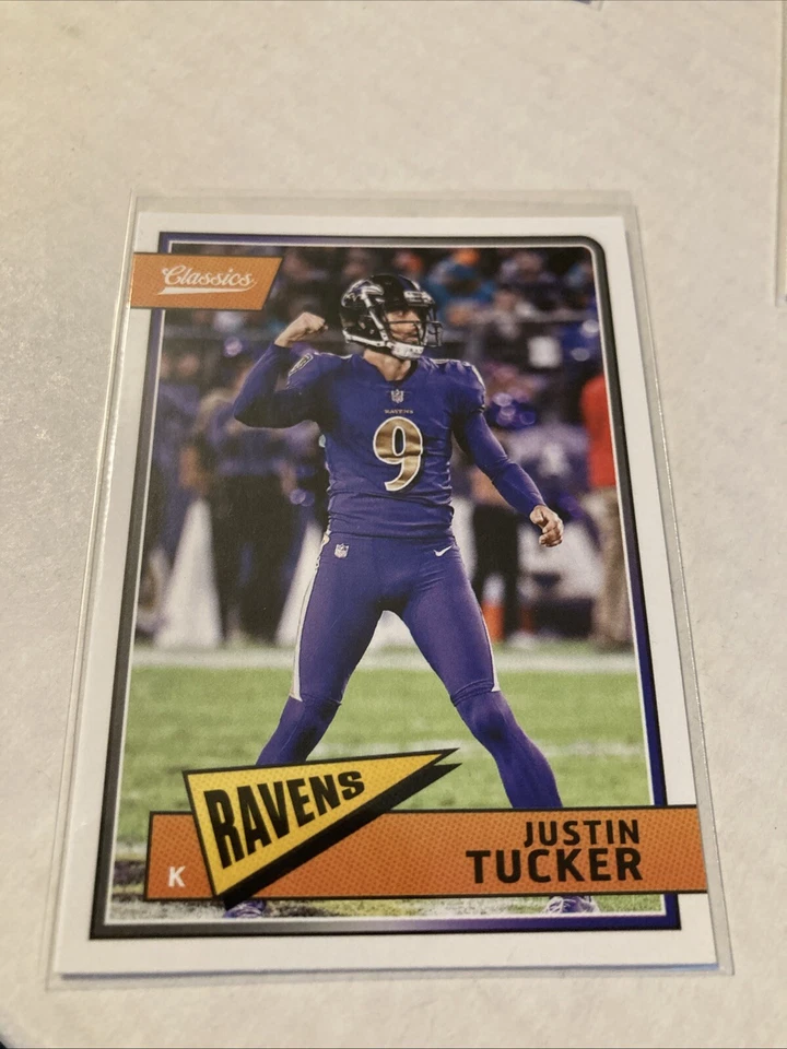 2018 Classics Football #10 Justin Tucker Ravens - Image 1 of 1