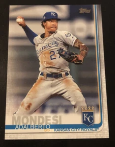 Topps #22 2019 ADALBERTO MONDESI Advanced Stats SP #d 123/150! REALES - Imagen 1 de 2
