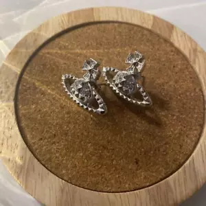 Vivienne Westwood Silver Logo Earrings - Picture 1 of 2