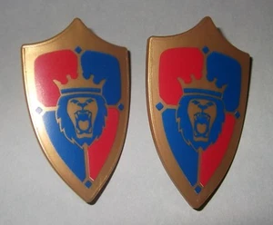 23561, 2x Schild (mit Drehgriff), tropfenförmig, gold, bedruckt - Picture 1 of 1