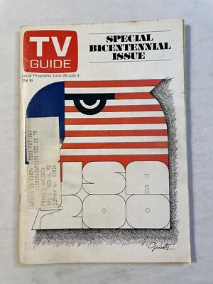 TV Guide July 1975 SPECIAL BICENTENNIAL ISSUE ARNOLD ROTH CARTOONS Andy Rooney - Image 1 of 4