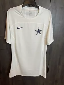 Nike Pro Hyper Cool Dallas Cowboys Dri Fit T-Shirt Erwachsene 2XL weiß neu mit Etikett - Bild 1 von 9