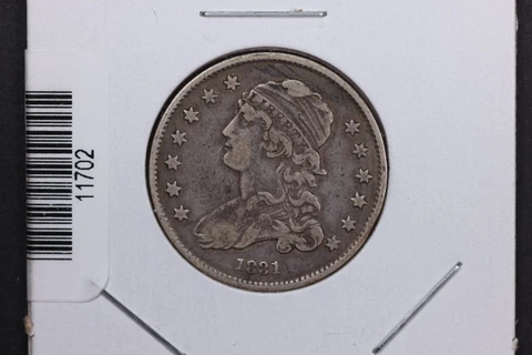 1831 Capped Bust Silver Quarter, Affordable Circulated Coin. Large Sale #11702 Cover