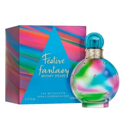 BRITNEY SPEARS FESTIVE FANTASY 100ML EAU DE TOILETTE SPRAY BRAND NEW & SEALED
