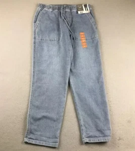 Berkley Jensen Jeans Mens Medium Denim High Rise Relaxed Pull On Pant NWT - Picture 1 of 12