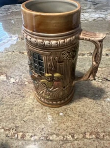 Vintage Keramik Bierkrug Stein Deutscher Stil Made In Japan 7" 1/4 - Bild 1 von 3