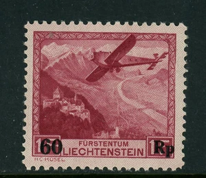 Liechtenstein Scott # C14 VF OG NH MNH BOB Air Mail Stamp Cat $130 - Picture 1 of 2