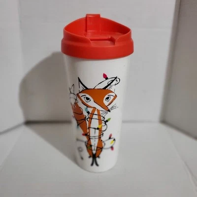 Taza de café aislada 16 OZ Kate Spade vaso de viaje vacaciones luces de zorro Foto 1 de 4