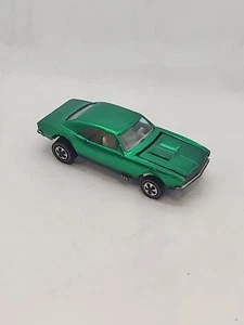 Vintage Hot Wheels Redline 1968 Green Custom Camaro US White Interior - Picture 1 of 24