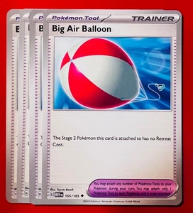 4x Big Air Balloon 155/165 Pokémon TCG Scarlet & Violet - 151 - NM Playset Lot - Picture 1 of 1