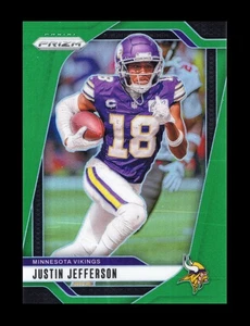 2024 Panini Prizm Prizms Green #187 Justin Jefferson Vikings - Picture 1 of 3