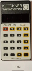 Calculatrice 1452 ARISTO M16 "KLÖCKNER" - Photo 1/2