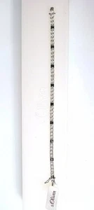 S. Oliver Excl.Collier Armband 925 Silber mit Zirkonen schwarz + transparent Neu - Bild 1 von 3