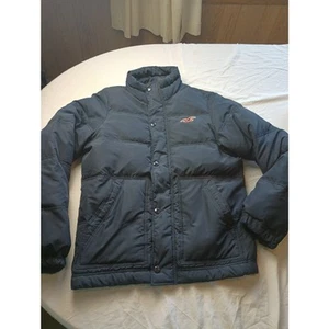 Vintage Y2K Hollister Men Jacket Puffer Navy Blue Size XL - Picture 1 of 6