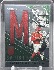 2021 PANINI DONRUSS ELITE #S-M Patrick Mahomes II Spellbound Green 1st M Red - Picture 1 of 2