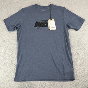Camiseta prAna Journeyman para hombre Life Denim Heather Van talla pequeña nueva con etiquetas - Imagen 1 de 5