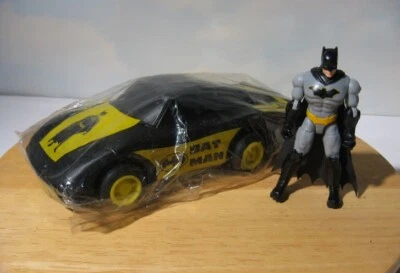 Batman Porsche 911   Vintage Batmobile Friction Toy Car in Bag  with figure  BIN - Image 1 of 4
