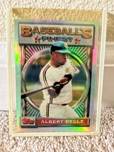 Topps Finest Refractor #16 1993 Albert Belle - Imagen 1 de 2