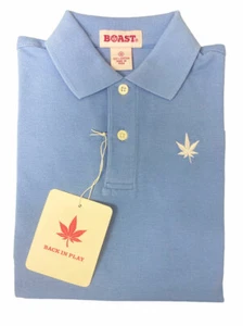 BOAST Boy's Carolina Blue Solid Pique Polo Shirt $44 NEW - Picture 1 of 1