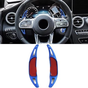 Shift Paddle Extension Aluminium Blue for Mercedes AMG GLE43 GLE53 63 W166 C292 - Picture 1 of 8
