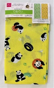 Tenugi Towel 100% Cotton Hand Towel Panda Print 2.85 FT x 1.14 FT - Picture 1 of 2