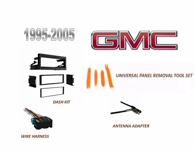Se adapta a camión GMC 1995-2005, FURGONETA modelo seleccionado kit de tablero de instalación estéreo, arnés de cables Foto 1 de 2