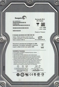250 GB SATA Seagate barracuda ES.2 ST3250310NS 7200rpm 32MB 3.5 " Hard Drive New - Picture 1 of 1