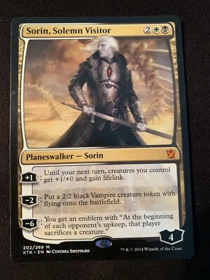 MTG Magic 1x x1 - Sorin, Solemn Visitor Khans of Tarkir Ed NM-Mint (Avl 4) - Image 1 of 4