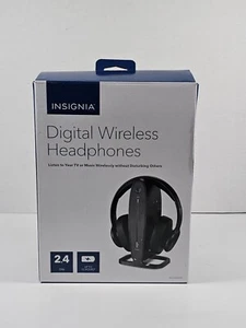 Insignia NS-HAWHP2 RF Wireless Over the Ear Headphones - Black - Picture 1 of 9