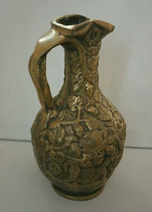 Krug Messing Bronze 4678g massiv 28 cm Vase Kanne Gefäß verziert alt vintage - Bild 1 von 8