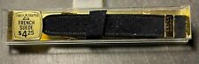 Vintage New NOS JB French Suede 9/16 14mm Extra Short Black Watch Band 6.5"