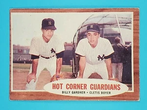 1962 Topps Billy Gardner Cletis Boyer New York Yankees #163 EX ⚾ - Bild 1 von 5