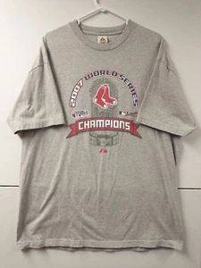 Boston Red Sox Shirt Adult Extra Large Gray MLB World SeriesAlstyle Apparel Mens - Picture 1 of 7