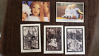 5  Himstedt Doll Post Cards- Ayoka, Michiko, Kai, Kima, Jule & Liliane -1989-'93