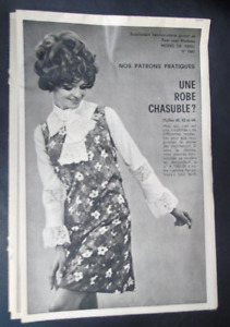 Patron de couture Femme Robe chasuble Femme Vintage 40/42/44 Mode de Paris