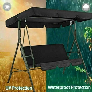 3-Sitzer Hollywoodschaukel Gartenschaukel Ersatzdach und Sitzbezug Wasserdicht - Bild 1 von 14