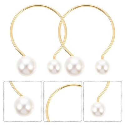  6 Pcs Porta Tovaglioli Oro Da Tavola Anelli Fibbia Tovagliolo Tavolo - Immagine 1 di 4