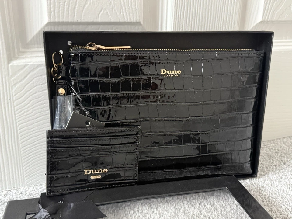 Dune London Black Zip Purse Wallet Set Brand New Women’s - Image 1 of 2