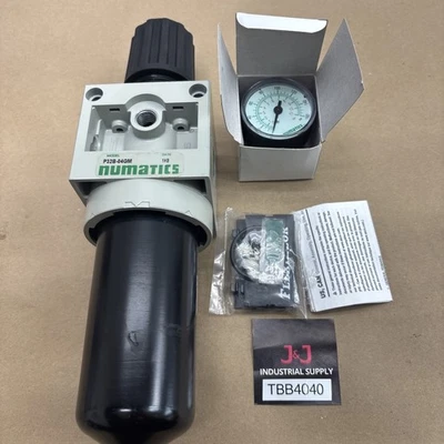 Regulador neumático de filtro de partículas Numatics P32B-04GM con medidor || NNB 🇺🇸 Foto 1 de 4
