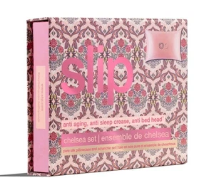 Slip Anti Aging Pure Silk Pillowcase + Scrunchies Chelsea Gift Set 20"x30"Queen - Picture 1 of 6