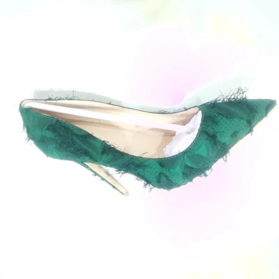 Womens Pointed Toe High Stiletto Heel Pumps Fringe Ladies Sexy Shoes Runway Size - Image 1 of 4