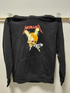 Metallica Damage 2019 Tour Black Pullover Double Sided Graphic Hoodie Size M - Picture 1 of 8