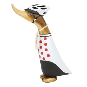 DCUK Duckling Cyclist Wearing White Figurine - Picture 1 of 1