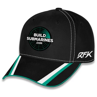 Uniforme unissex quadriculado bandeira esportiva preto Brad Keselowski azul forja aliança - Imagem 1 de 4