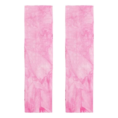 2 peças tiaras de gravata, tie dye elástico faixa de cabelo atlético, rosa vermelha - Imagem 1 de 4