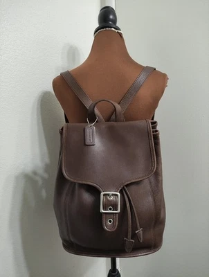 Vintage Coach 9064 Leather Legacy Backpack Dark Brown - Image 1 of 4