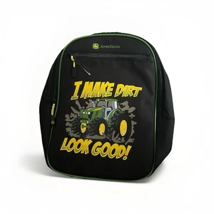 John Deere Rucksack schwarz grüner Besatz Traktor neu ohne Etikett Schule - Bild 1 von 4