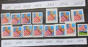 USA, #2897 3133 Flagge über Veranda Set, 15v, postfrisch - Bild 1 von 1