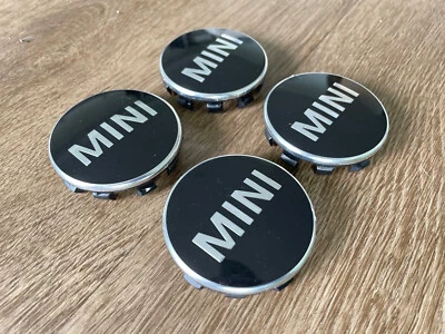 2014-2020 MINI COOPER BLACK WHEEL RIM HUB CAP HUBCAP CENTER COVER PLUG OEM - Изображение 1 из 2